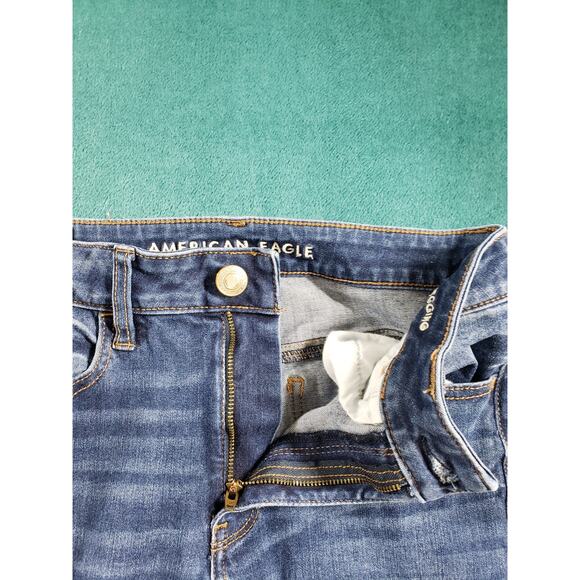 American Eagle Jeans Size 6 Womens Blue Denim Stretch Pants High Rise Jegging - Picture 5 of 13